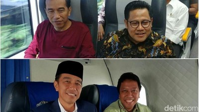 Jokowi Didampingi Cak Imin dan Gus Rommy, Lebih Cocok Mana?