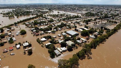 Foto: Banjir dan Keberadaan Buaya yang Ancam Warga Queensland
