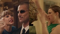 Ada juga bagian Taylor Swift ingin memukul seseorang, sama seperti di iklan parfum tersebut yang ingin menghajar patung. Foto: Youtube