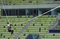 Main flying fox di Stadion Energa Gdansk (Stadion Energa Gdansk)