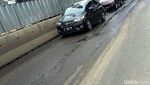 Penampakan Jalan Rusak Karena Proyek 6 Ruas Tol Dalam Kota