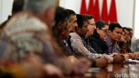 Rombongan US-ASEAN Business Council saat menemui Presiden Jokowi di Istana Merdeka.