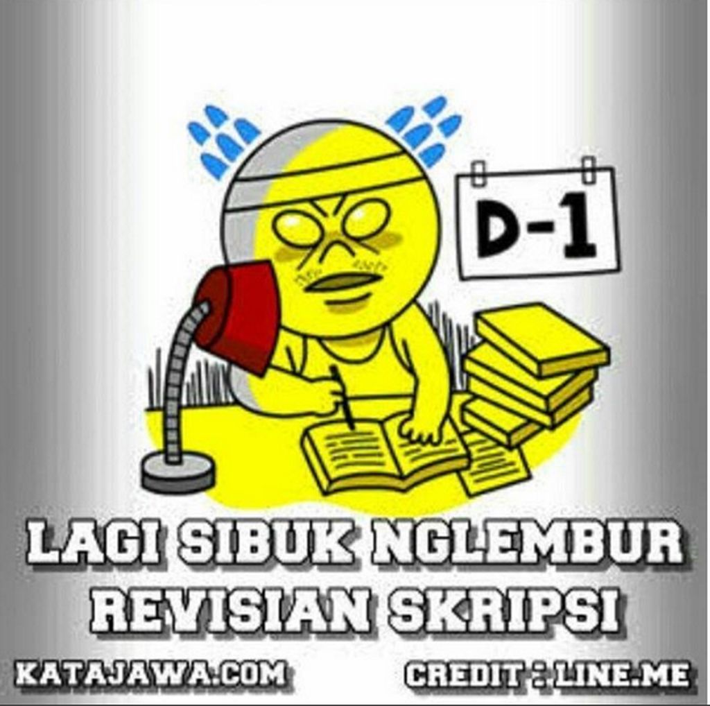 Meme Kocak Perjuangan Skripsi Mahasiswa Tingkat Akhir