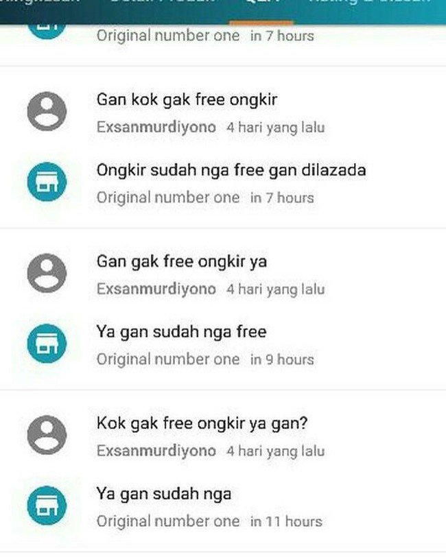 Ini contoh fakir free ongkir yang buat penjual online shop geleng-geleng. Foto: Instagram @drama.olshop
