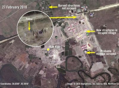 Foto: Penampakan Pangkalan Militer Myanmar di Desa Rohingya
