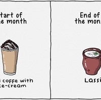 Tanggal muda enaknya minum kopi kekinian di kafe. Karena kalau sudah tanggal tua minuman tradisional, seperti bandrek atau Lassi (minuman yogurt khas India) ini lebih pas di kantong. Foto: Aroop Mishra/ScoopWhoop