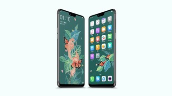 Sementara dari depan mirip iPhone X. Foto: Oppo