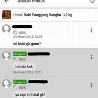Kasihan, mungkin pembeli nggak pernah tahu jika babi itu tidak halal. Foto: Instagram @drama.olshop