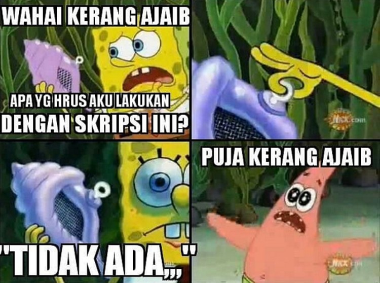 Meme Kocak Perjuangan Skripsi Mahasiswa Tingkat Akhir