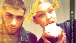 Nostalgia Momen Romantis Zayn dan Gigi Bersama Makanan