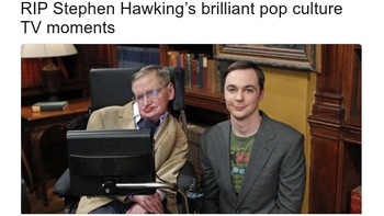 Kenangan netizen saat Hawking menjadi bintang tamu televisi. (Foto: Twitter)