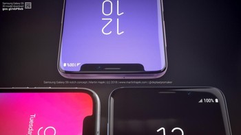  Namun jika diperhatikan lebih dekat, notch di Galaxy S9 sedikit lebih panjang dan lekukan di dalamnya lebih tak seruncing iPhone X. Foto: Phone Arena/Martin Hajek