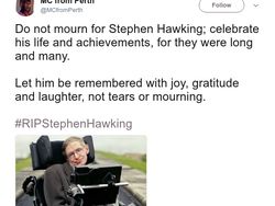 Tribut Menyentuh Netizen Buat Stephen Hawking