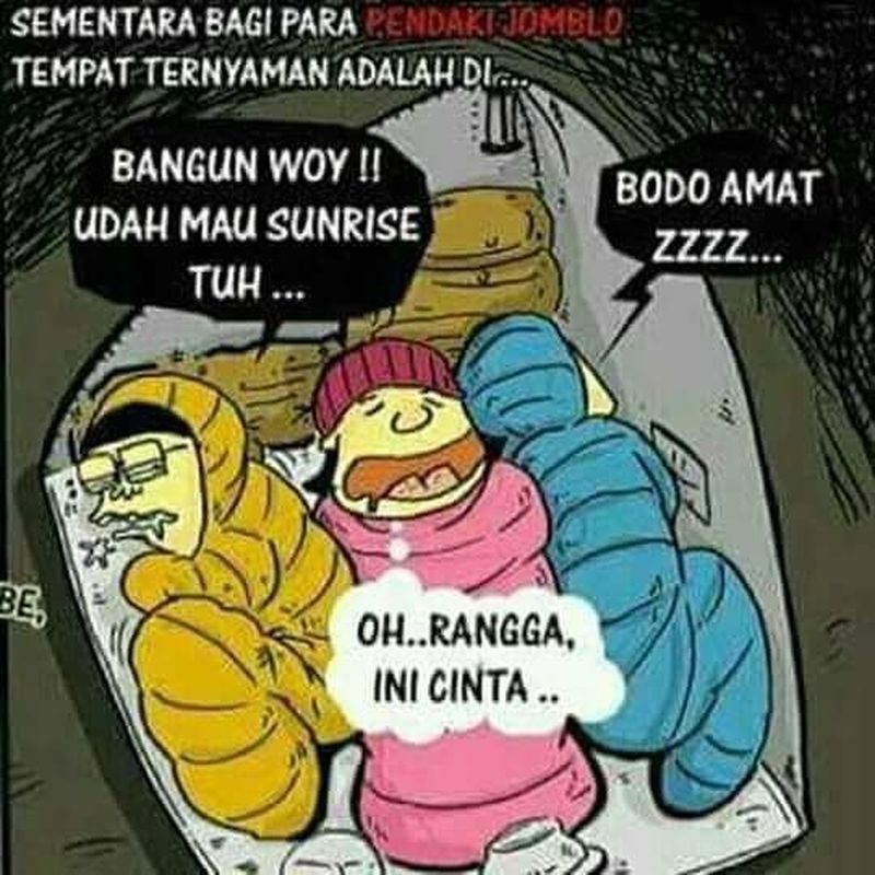 Senyum Dulu Pagi Ini, Lihat Meme Kocak Pendaki Gunung - Foto 3