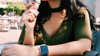 Kalo ini, pose imut yang dipasang Cita ketika menikmati manisnya es krim di kota New York.  Foto: Instagram @cita_citata