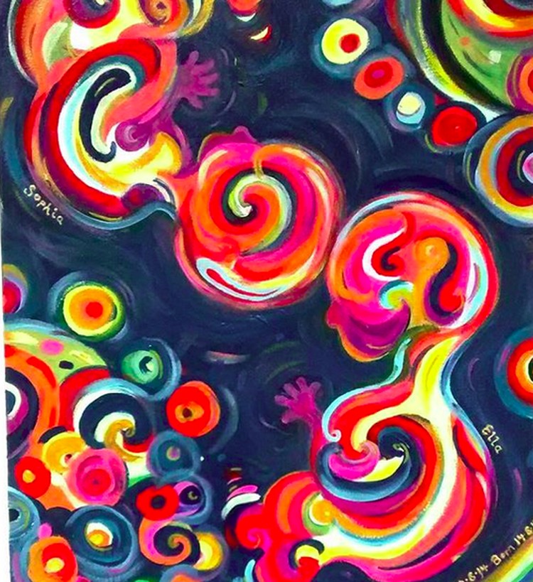 Cantik! Saat Hasil USG Jadi Lukisan Warna-warni