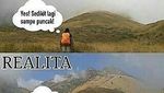 Senyum Dulu Pagi Ini, Lihat Meme Kocak Pendaki Gunung