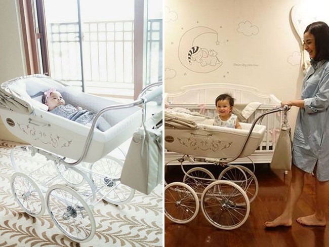 Chelsea Olivia melahirkan putri pertamanya Natusha pada 9 September 2016. Untuk Natusha, Chelsea dan suaminya, Glenn Alinskie memilih stroller dari brand Italia yang terkenal dengan keeleganannya, Inglesina. Stroller Inglesina yang dipakai Natusha adalah seri Classica Vaniglia Pram seharga Rp 20 jutaan. Foto: Dok. Instagram Chelsea Olivia/Mothercare