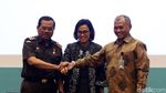 Menkeu, Jaksa Agung dan Ketua KPK Teken MoU Lelang Barang Sitaan