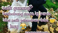 Kalau pendaki sudah mendapat jodoh, gunung pun jadi latar buat prewedding (sishiliananiek/Instagram)