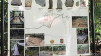 Sebelum mulai menjelajah, ada baiknya traveler melihat peta kawasan, sehingga bisa mendapat gambaran bahwa situs ini merupakan peninggalan Kerajaan Sunda Galuh. (Dadang/detikTravel)