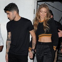 Zayn Malik dan Gigi Hadid tampak serasi dengan busana serba hitam. (Foto: Instagram)