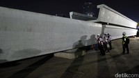 Pabrik precast di Pancoran menyuplai kebutuhan pembangunan lintasan Cawang hingga Dukuh Atas.