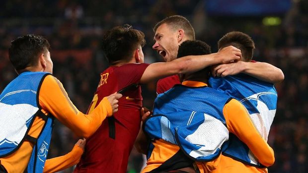 AS Roma ke perempat finalLiga Champions untuk kali pertama dalam 10 tahun.