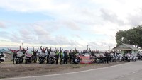 Para penunggang moge Gold Wing disebut sangat menikmati menjelajah Indonesia. Foto: Honda Gold Wing Club Indonesia