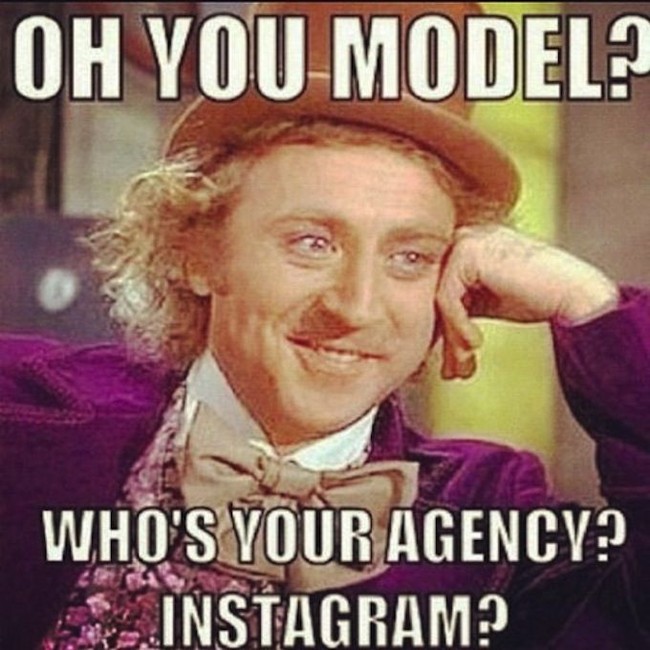 Ketika Instagram jadi agensi model, ini kata Willy Wonka. Foto: Istimewa