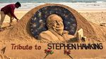 Foto: Sosok Stephen Hawking Dikenang Lewat Pasir