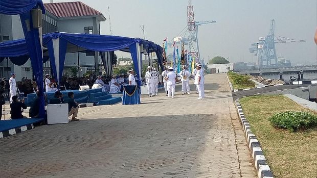 Sertijab Pangarmabar dari Laksamana Muda TNI Aan Kurnia ke Laksamana Muda TNI Yudo Margono.