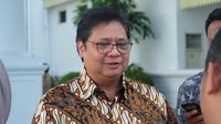 Hotman juga menyebut Ketum Golkar Airlangga Hartarto juga kliennya. Kamu tahu nggak Menteri Perindustrian sekarang yang Ketua Golkar klien gue, dia juga sering bayar gue, ujar Hotman. Foto: Airlangga Hartarto. (Andhika Prasetia/detikcom).