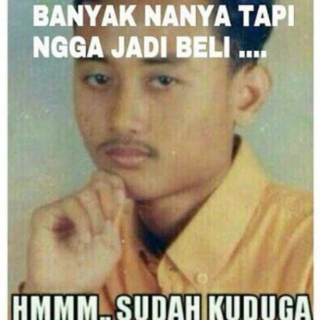 Kadang-kadang penjual sudah bisa mencium gelagat tidak sedap sejak awal percakapan. Foto: Instagram