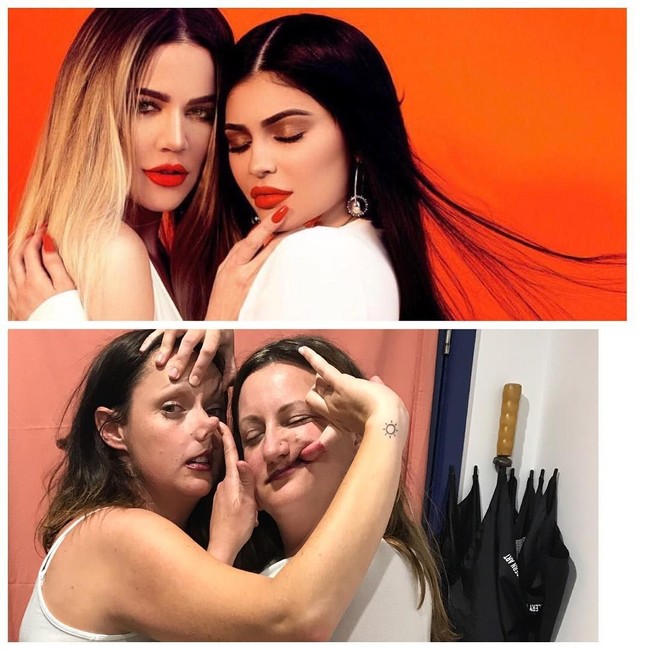 Saat pose Kylie Jenner dan Khloe Kardashian jadi sumber inspirasi wanita yang memiliki 3,4 juta lebih pengikut di Instagramnya. Foto: Instagram