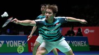 Kevin Sanjaya Sukamuljo/Marcus Fernaldi Gideon memastikan tempat di babak kedua usai menang atas kompatriot Angga Pratama/Rian Agung Saputro 21-16, 21-19.(Tim Humas dan Social Media PP PBSI)