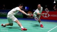 Hendra Setiawan/Mohammad Ahsan akan menghadapi ganda Taiwan yang juga bukan unggulan, Liao Min Chun/Su Ching Heng. (Facebook Badminton Photo)