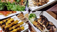 Lihat nih foto-foto makanan menggugah selera. Semuanya bikinan Dee lho! Mulai dari salad pepaya, sate jamur teriyaki, sate tempe dan ikan bakar. Foto: Instagram deelestari