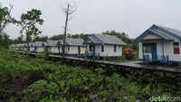Bangunan rumah yang diberikan oleh Kementerian PUPR. Foto: Danang Sugianto/detikFinance