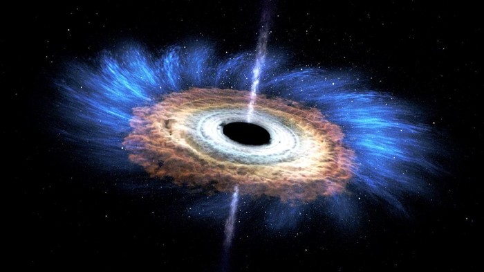 Ilustrasi lubang hitam. Foto: NASA Ilustrasi lubang hitam. Foto: NASA
