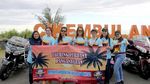 Pantai Pangandaran Diserbu Puluhan Moge Gold Wing
