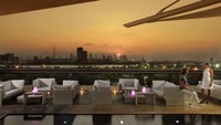 Mampir ke Dubai bisa santai di Cu-ba. Bar di atas Jumeirah Creekside Hotel ini jadi salah satu spot hits untuk menikmati pemandangan langit Dubai. Foto: Cu-ba/Jumeirah