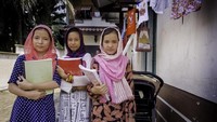 Potret pengungsi anak di Pekanbaru, Riau. Indonesia telah lama menerima pengungsi karena alasan kemanusiaan. (Foto: Dok. Antara Foto)