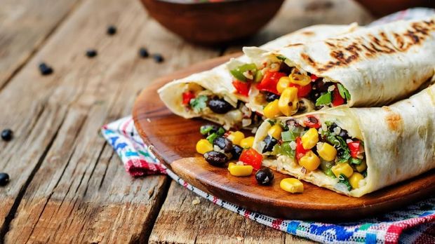 Burrito khusus vegetarian
