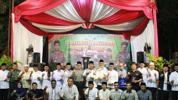 Deklarasi Antihoax dalam Tablig Akbar di Polresta Blitar