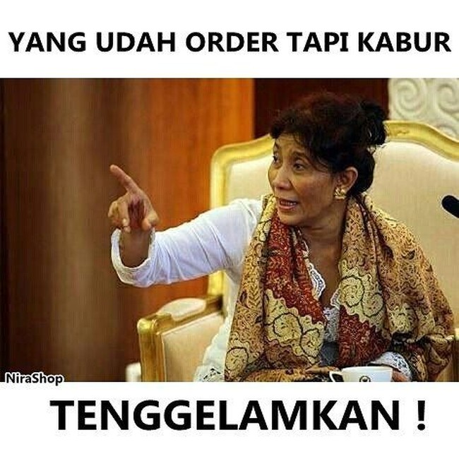 Peringatan untuk oang-orang yang sudah order tapi kabur. Foto: Instagram