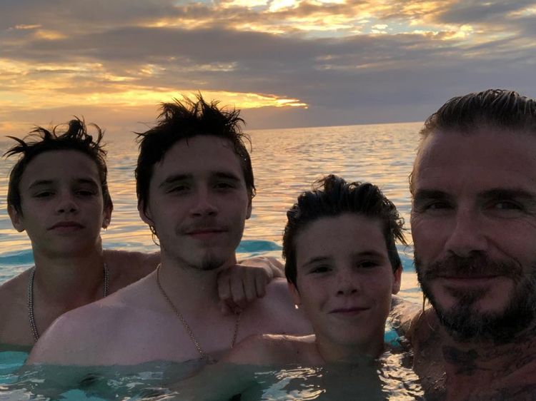 Foto: Family Goals! Melihat Keluarga Beckham Saat Olahraga