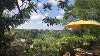 Cafe ini berada di lokasi yang agak terpencil di daerah Penestanan, tepatnya di Desa Sayan, Ubud. Menu yang disajikan juga terbuat dari bahan-bahan organik sambil bisa melihat panorama gunung. Foto: @hannahabigailh