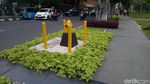 Before-After Fire Hydrant di Golkar DKI dari Kuning Jadi Merah