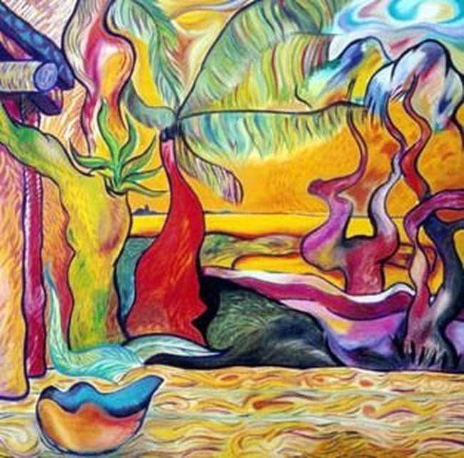 Pierce Brosnan kembali lagi ke dunia lukis pada tahun 1980 sebagai caranya menenangkan diri selama proses penyembuhan penyakit sang istri. Salah satunya lukisan yang diberi nama Fiji yang didedikasikan untuk mendiang istrinya, Cassandra Harris. Foto: istimewa